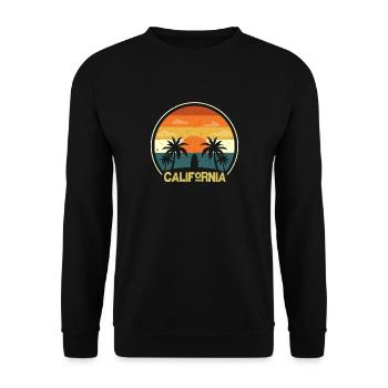 San Diego CA California Van Life Surfer USA - Sweat-shirt Unisexe - noir - Devant - Alina (178cm) & Michal (187cm)
