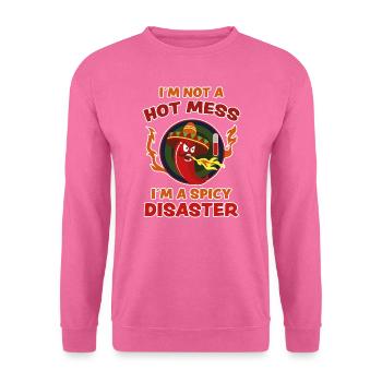 Pepperoni Drôle Dire Chili Heat Cadeau - Sweat-shirt Unisexe - rose - Devant