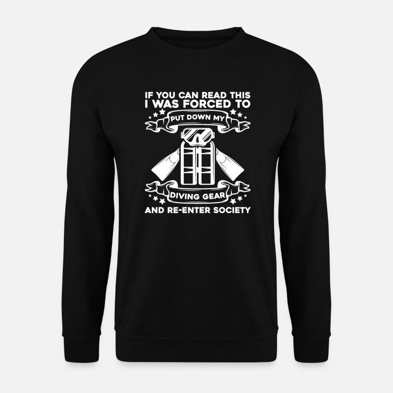 Plongée sous-marine Plongeurs Plongée - Sweat-shirt Unisexe - noir