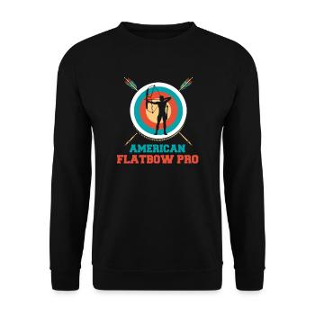 Archer Archery Arrow Archery Archery - Unisex Sweatshirt - black - Front - Alina (178cm) & Michal (187cm)