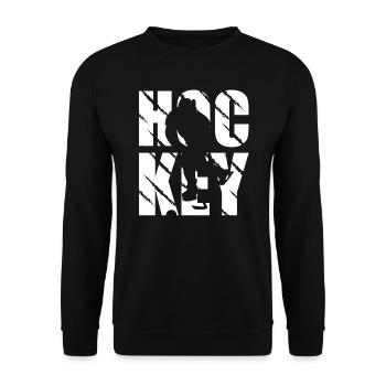Hockey Design Ice Hockey Und Hockey - Unisex Pullover - Schwarz - Vorne - Alina (178cm) & Michal (187cm)
