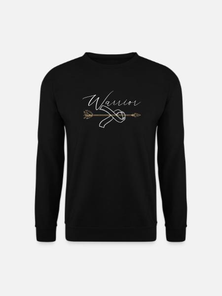 Cancer Warrior Fighter Survivor Krebsunterstützung - Unisex Pullover - Schwarz
