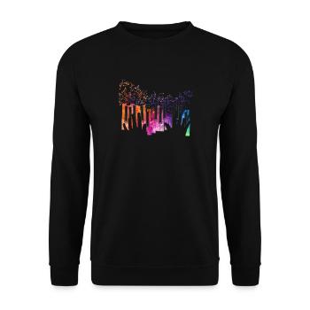 Piano Keyboard Player Music Notes Musician Pianist - Unisex Sweatshirt - black - Front - Alina (178cm) & Michal (187cm)
