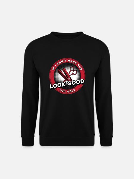 Barber Barbier Frisör Herrenfriseur Barbershop - Unisex Pullover - Schwarz