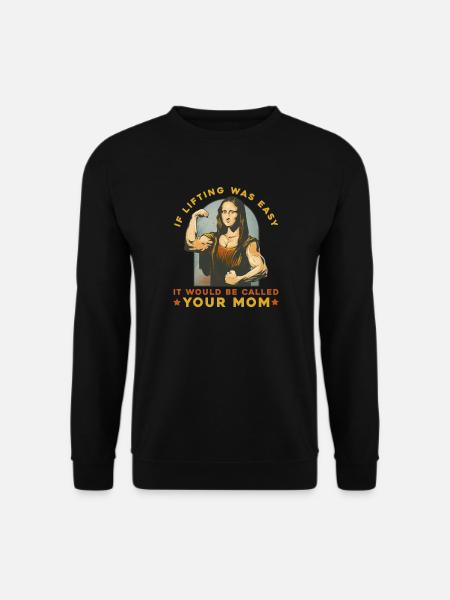 Fitness Training Gym Workout Weights - Unisex Sweatshirt - black