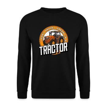 Farmer Farmer Agriculture - Unisex Sweatshirt - black - Front - Alina (178cm) & Michal (187cm)