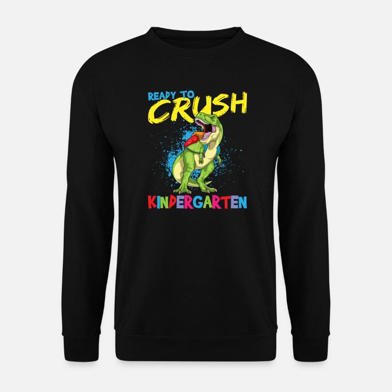 Ready To Crush Kindergarten Pre-K School T-Rex - Unisex Pullover - Schwarz