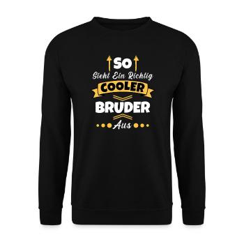So Sieht Ein Richtig Cooler Lehrer aus - Unisex Pullover - Schwarz - Vorne - Alina (178cm) & Michal (187cm)