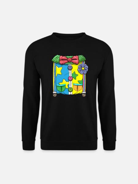 Karnvela Fasching Fastnacht Clown Kostüm - Unisex Pullover - Schwarz