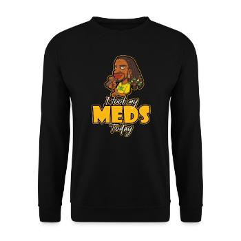 J’ai pris mes médicaments aujourd’hui - Sweat-shirt Unisexe - noir - Devant - Alina (178cm) & Michal (187cm)