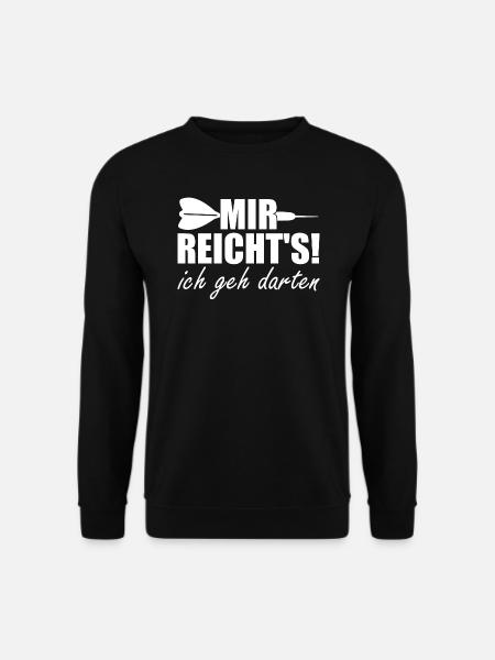 Dartspieler - Ich geh darten - Unisex Pullover - Schwarz