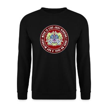 A Day Without Weed Is Like Cannabis Weed Smoking - Unisex Sweatshirt - black - Front - Alina (178cm) & Michal (187cm)