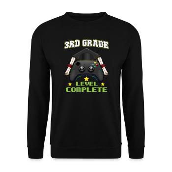 3rd Grade Level Compelete Elemenatary Graduation - Unisex Pullover - Schwarz - Vorne - Alina (178cm) & Michal (187cm)