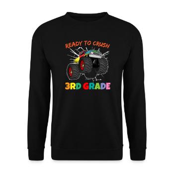 Ready To Crush 3rd Grade Elementary School - Sweat-shirt Unisexe - noir - Devant - Alina (178cm) & Michal (187cm)