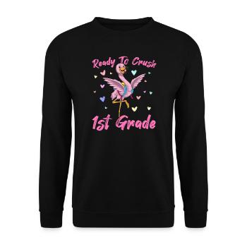 Ready To Crush 1st Grade Elementary School - Sweat-shirt Unisexe - noir - Devant - Alina (178cm) & Michal (187cm)