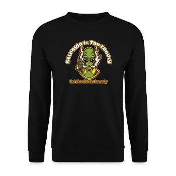 La lutte est l’ennemi, mais l’herbe est le remède - Sweat-shirt Unisexe - noir - Devant - Alina (178cm) & Michal (187cm)