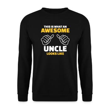 Voici à quoi ressemble un oncle génial - Sweat-shirt Unisexe - noir - Devant - Alina (178cm) & Michal (187cm)