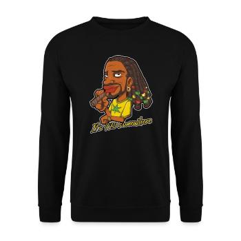 It's 420 Somewhere Cannabis Weed Smoking THC Ganja - Unisex Sweatshirt - black - Front - Alina (178cm) & Michal (187cm)
