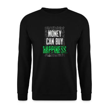Rubber Shoes Money Can Buy Happiness Funny Sneaker - Unisex Sweatshirt - black - Front - Alina (178cm) & Michal (187cm)