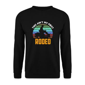 La tonte de pelouse Cowboy n’est pas mon premier rodéo Pelouse drôle - Sweat-shirt Unisexe - noir - Devant - Alina (178cm) & Michal (187cm)