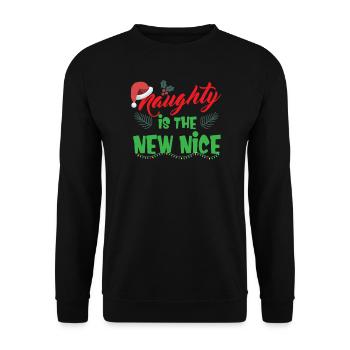 Sarcastic Xmas Quotes Funny Christmas Gift Idea - Unisex Pullover - Schwarz - Vorne - Alina (178cm) & Michal (187cm)
