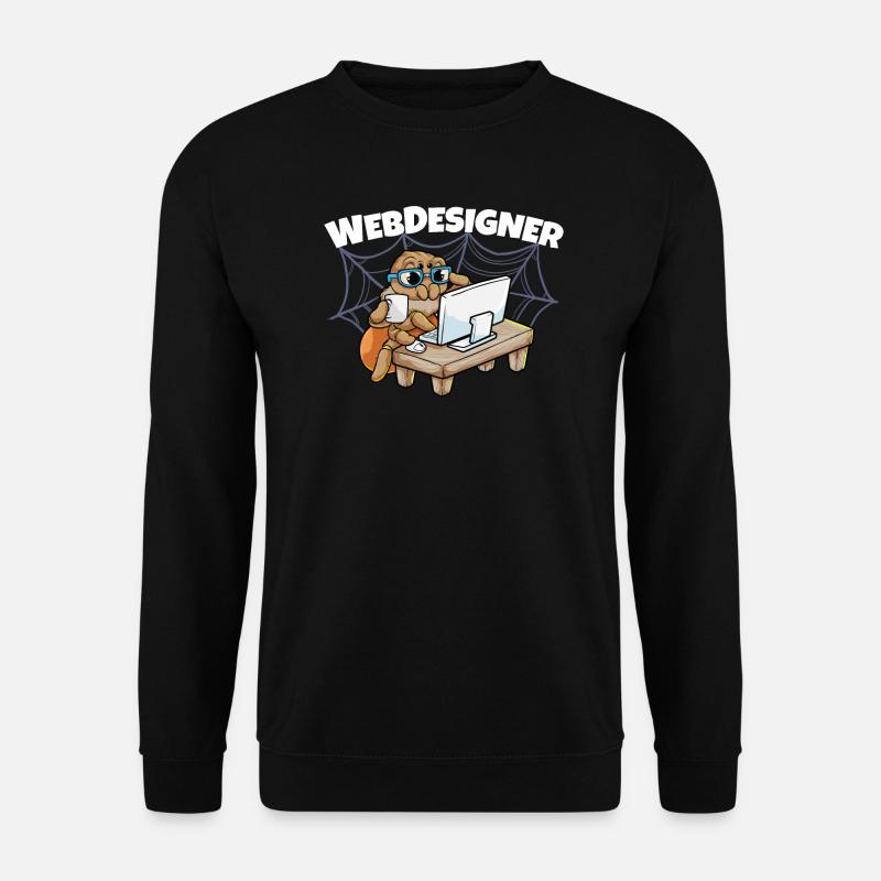 Webdesign Spider Programming Programmer IT - Unisex Sweatshirt - black
