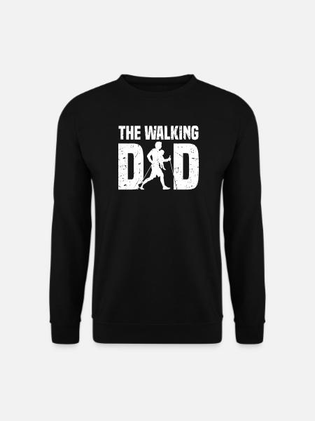 The Walking Dad Nordic Walking Father - Unisex Pullover - Schwarz