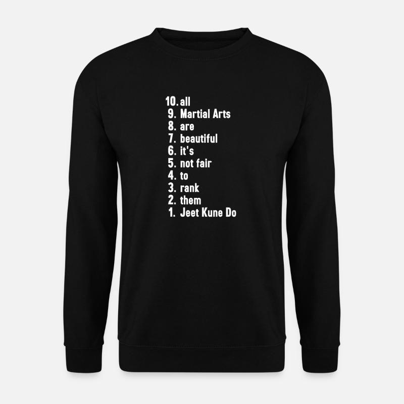 Jeet Kune Do Kampfsportler Kampfsport Geschenk - Unisex Pullover - Schwarz