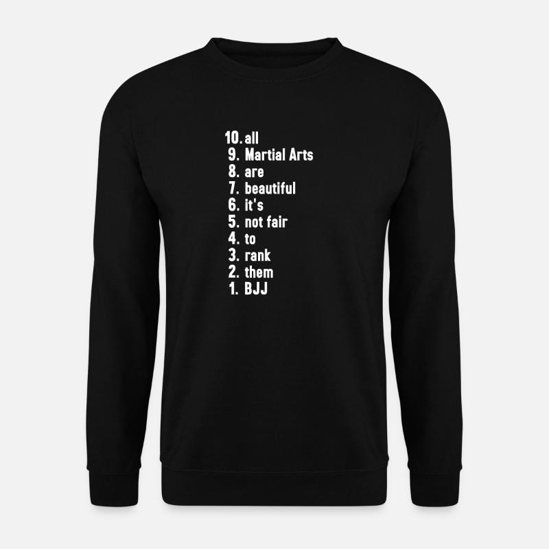 Bjj Kampfsportler Kampfsport Geschenk - Unisex Pullover - Schwarz