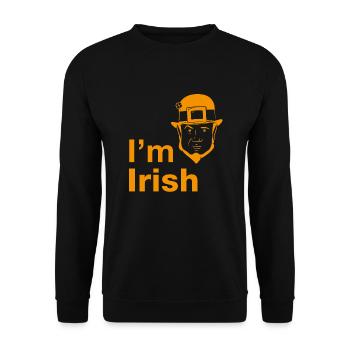Je suis irlandais (Leprechaun) - Sweat-shirt Unisexe - noir - Devant - Alina (178cm) & Michal (187cm)