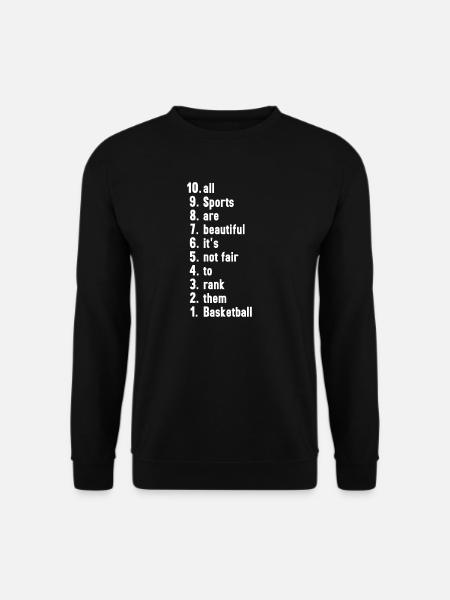 Grappige Sport Spreuken Basketbal Cadeau - Uniseks sweater - zwart