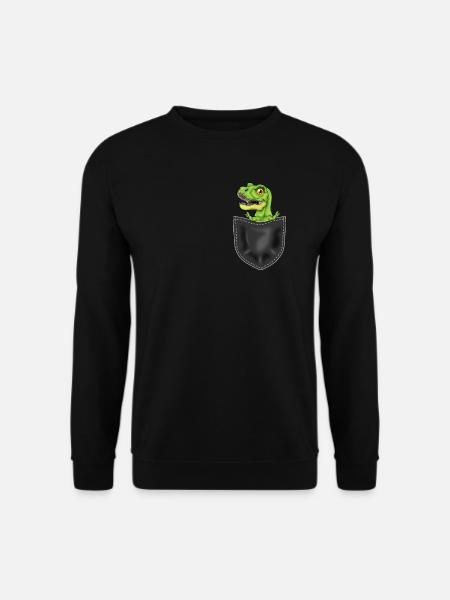 Lustige Dino T-Rex Liebhaber Geschenke - Unisex Pullover - Schwarz