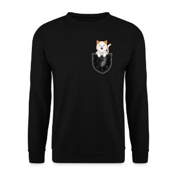 Location de chats Cadeau Propriétaire de Chat - Sweat-shirt Unisexe - noir - Devant - Alina (178cm) & Michal (187cm)