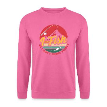 Je pêche pour ne pas étouffer les gens - Sweat-shirt Unisexe - rose - Devant