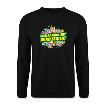altenpflege sarkasmus pflegekräfte geschenkidee - Unisex Pullover - Schwarz - Vorne - Alina (178cm) & Michal (187cm)