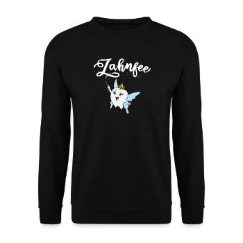 zahnmedizin zahnarzt zahnärztin geschenkidee - Unisex Sweatshirt - black - Front - Alina (178cm) & Michal (187cm)