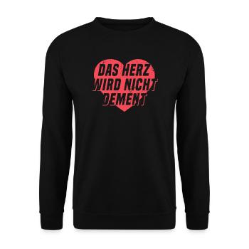 Altenpflege Krankenpflege Pflegekraft Geschenk - Unisex Pullover - Schwarz - Vorne - Alina (178cm) & Michal (187cm)