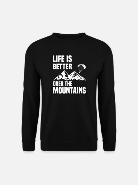 Funny Paragliding Pilot Gift Idea - Unisex Sweatshirt - black