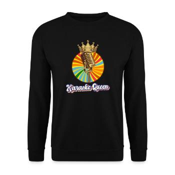 Karaoké Chanteur Chanteur Musicien Karaoké Party - Sweat-shirt Unisexe - noir - Devant - Alina (178cm) & Michal (187cm)