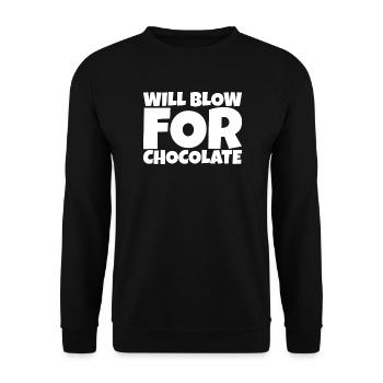 Wind Instrument Brass Music Chocolate Lover Gift - Unisex Sweatshirt - black - Front - Alina (178cm) & Michal (187cm)