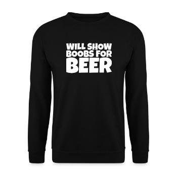 Adult Humor Sarcastic Funny Beer Lover Gift - Unisex Pullover - Schwarz - Vorne - Alina (178cm) & Michal (187cm)