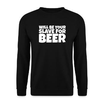 Adulte Humour Ironique Perv Bière Amateur Cadeau - Sweat-shirt Unisexe - noir - Devant - Alina (178cm) & Michal (187cm)