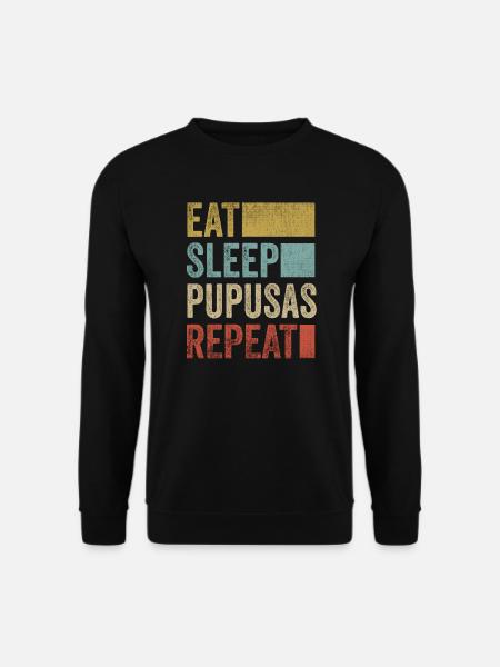 Essen Schlafen Pupusas El Salvador Essen Pupusas - Unisex Pullover - Schwarz