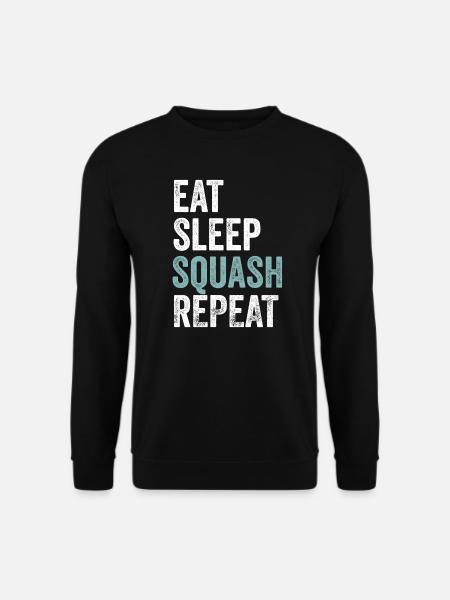 Eat Sleep Squash Repeat Squash - Unisex Sweatshirt - black