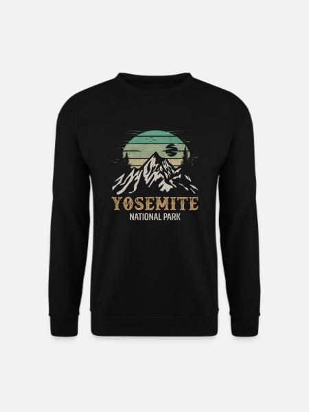 Yosemite Nationalpark Merchandise Rocky Mt. - Unisex Pullover - Schwarz