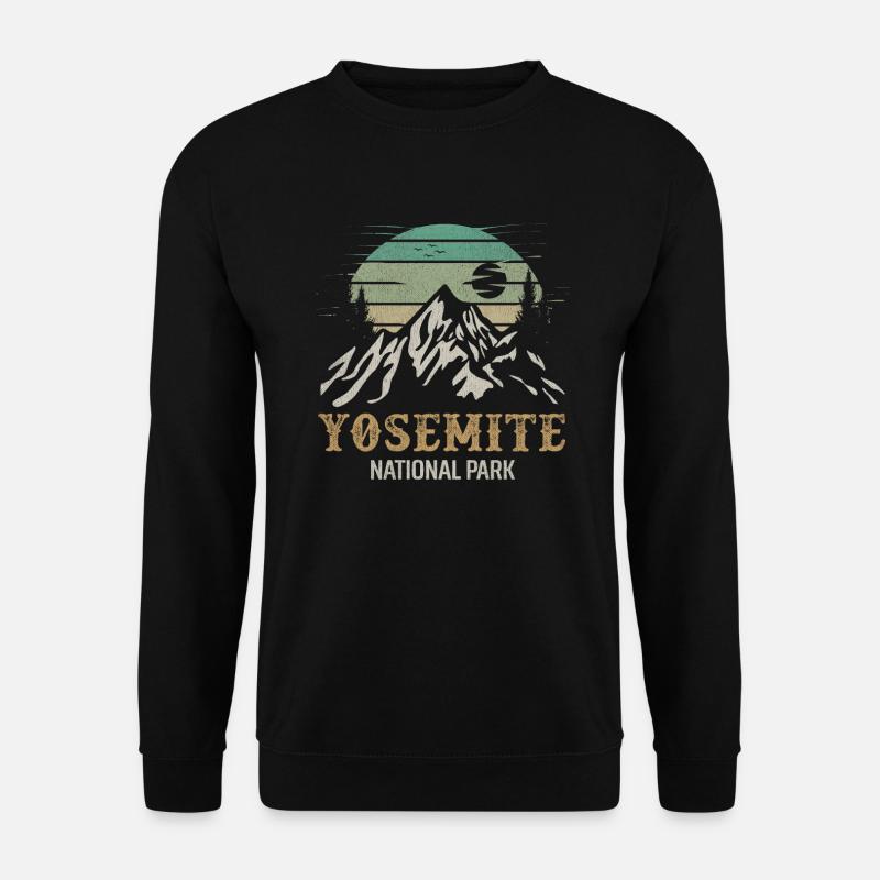 Yosemite Nationalpark Merchandise Rocky Mt. - Unisex Pullover - Schwarz