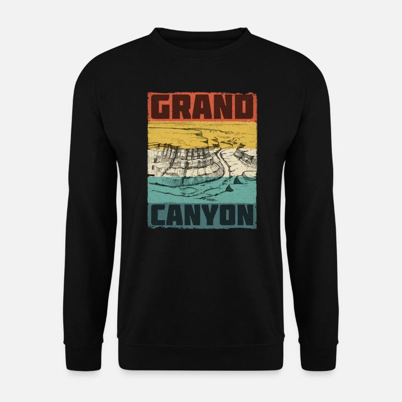 Grand Canyon Nationalpark Merchandise Retro - Unisex Pullover - Schwarz