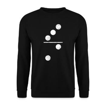 Domino Spiel TShirt Fliesenteile Trendige Gruppe - Unisex Pullover - Schwarz - Vorne - Alina (178cm) & Michal (187cm)