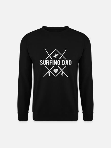 Vaders Surf Quote Kleding Surfen Vader Surfer - Unisex sweater - sort