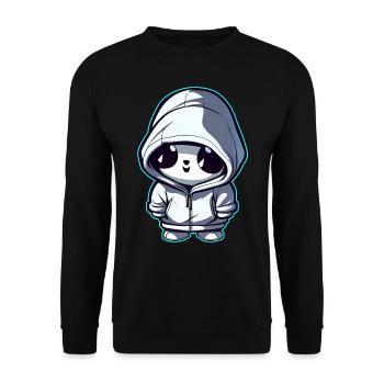 Fantôme mignon avec sweat à capuche - Sweat-shirt Unisexe - noir - Devant - Alina (178cm) & Michal (187cm)